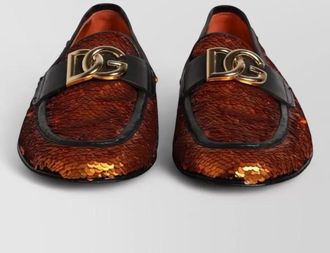 Dolce & Gabbana sequin embellished loafers