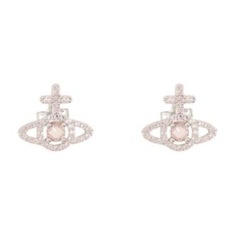 Vivienne Westwood Olympia CZ Earrings - - Accessories - Donna - Grigio - ONE SIZE