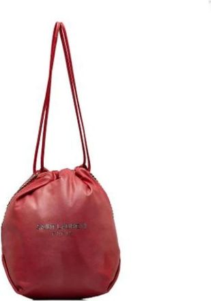 Saint Laurent Pre-owned Bucket Bags, female, Red, Size: ONE SIZE Pre-owned The Teddy