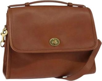 Coach Pre-owned Leren Handtas - Dames - Vintage Handtas - Bruin - ONE Size - Leer - Vintage