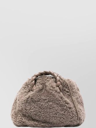 Hereu mini bag with braided handles and top handle