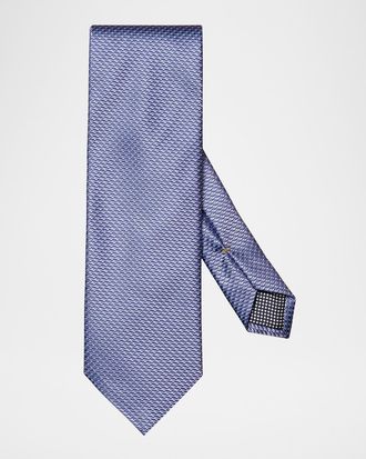 Eton Men & apos;s Geometric Silk Tie