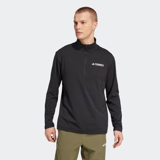 ADIDAS TERREX Rollkragenshirt ADIDAS TERREX MULTI CLIMACOOL 1/2 ZIP LONGSLEEVE, Herren, Gr. XXL, schwarz, Obermaterial: 100% Polyester, Rundhals, Shirts Rollkragens