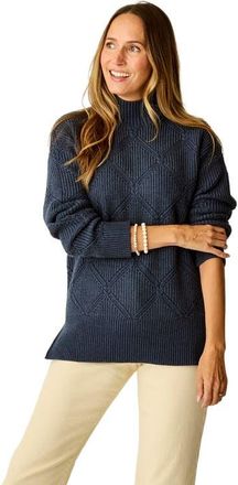 Carve Designs Woodward Allover Sweater in Navy Heather at Nordstrom, Size Xx-Small