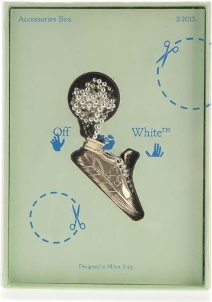 Off-white Mens Accessories Off White Arrow Vulcanized Necklace in Silver Metal - One Size