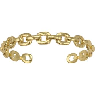 Adornia Chain Link Cuff Bracelet in Yellow at Nordstrom Rack