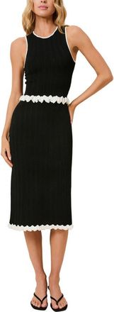 Solid & Striped The Diana Sleeveless Top in Noir at Nordstrom, Size X-Small