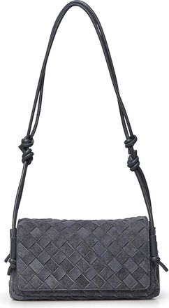 Bottega Veneta Notturno Suede Clutch