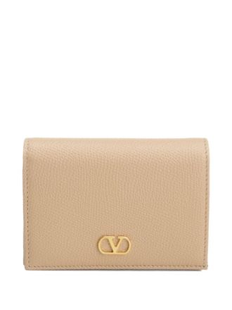Valentino Garavani V Logo Signature Leather Wallet