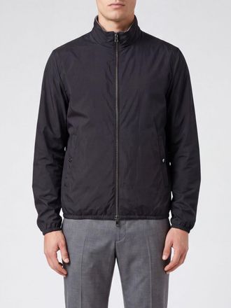 Herno High Neck Nylon Bomber Jacket with Zip Closure