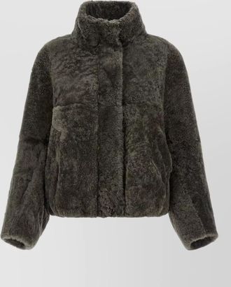 Brunello Cucinelli lamb fur cropped jacket