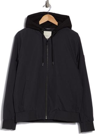 Calvin Klein Softshell Knit Bomber Hoodie in Iron at Nordstrom Rack, Size Xx-Large