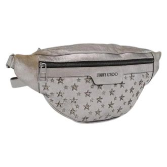Jimmy Choo London Pre-owned Body Bag - Dames - Pre-owned - Grijs - Maat: ONE Size Leer