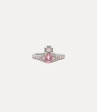 Vivienne Westwood Ismene Ring Platinum-milky-pink-pink-cz Platinum-milky-pink-pink-cz Unisex