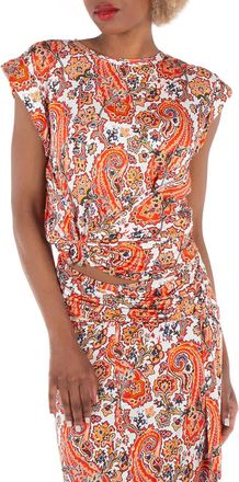 Paco Rabanne Haut Blouse in Cachemire Creme