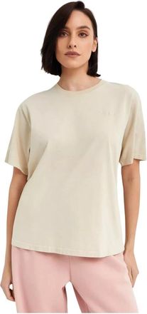 Nanushka Tops, Dames, Beige, M, Katoen, Reece T-Shirt