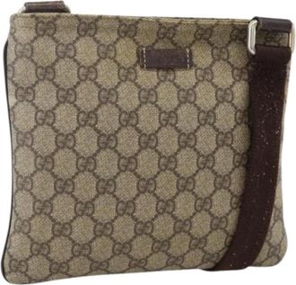 Gucci Pre-owned Vintage Schoudertas - Dames - Vintage Schoudertas - Beige - ONE Size - Leer - Vintage