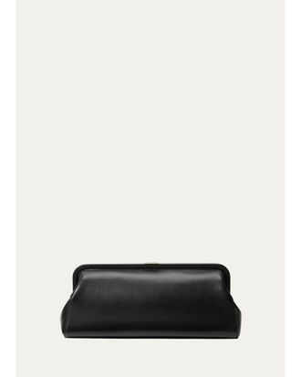 Michael Kors Angelica Large Leather Frame Clutch