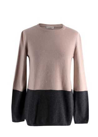 Brunello Cucinelli Colour Block Cashmere Knit Size S