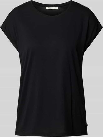 Tom Tailor Denim Loose Fit T-Shirt aus fließendem Viskose-Mix in Black, Größe S