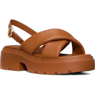 Kate Spade New York slingback platform sandal in Saddle at Nordstrom, Size 9.5