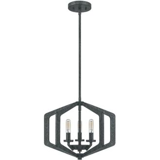 Quoizel Quoizel - Elstead Vanguard Wire Frame Pendant Ceiling Light Old Black