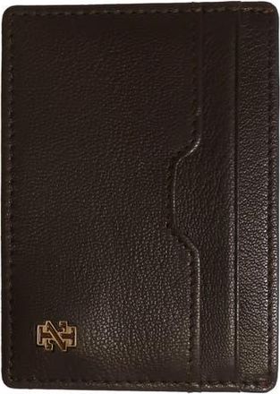 Izod Genuine Leather ID Wallet with Epoxy Logo in Brown at Nordstrom