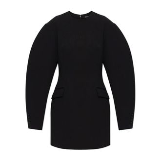 Rotate ROTATE Birger Christensen, Short Dresses, female, Black, Size: XS Dress With Pockets