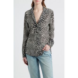 Rag & Bone Sade Printed Button-Up Shirt in Black at Nordstrom, Size 00