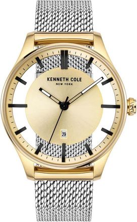 Kenneth Cole KC50919024A Mens Classic Dress Watch - Gold - One Size