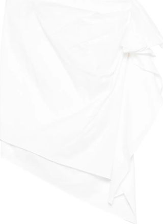 The Garment Cyprus gedrapeerde mini-rok - Wit