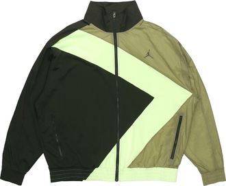 Nike Jordan Air Jordan Wings Diamond Contrasting Colors Casual Sports Jacket Green CI7916-355
