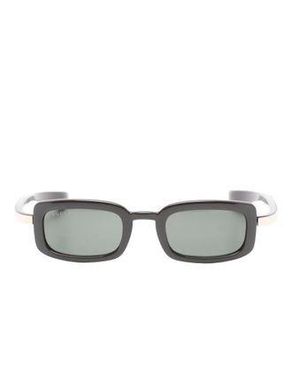 Gucci rectangle GG1943S sunglasses - unisex - Acetate - 47 - Brown
