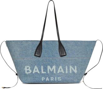 Balmain Borsa tote sportiva - Blu