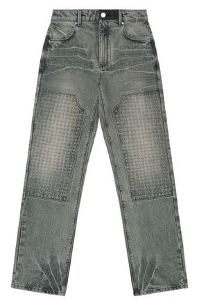Rta Ricardo Slim Fit Carpenter Jeans in Iron Haze 3D Cross at Nordstrom, Size 28