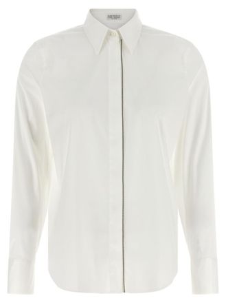 Brunello Cucinelli White Regular Solid Shirt