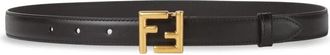 Fendi FF Riem - Dames - Riemen - Zwart - 85 CM - Leer - Accessoires