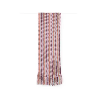 Missoni Zig-zag Pattern Fringed Scarf