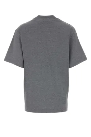 Gucci Womens Dark Grey Cotton Blend T-Shirt Greymelangemc Exterior: Silk T-shirts And Polos
