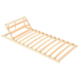 vidaXL Vidaxl - Somier De L&aacute;minas Sin Colch&oacute;n Con Cabecera Ajustable 80x200 Cm