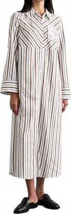 Baum Und Pferdgarten Adena Dress In White Sequins Stripe