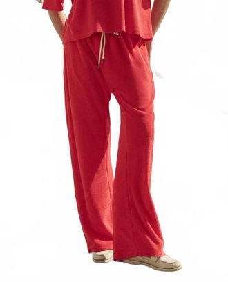 The Great. The Micro Terry Horseshoe Sweatpant In Pimento