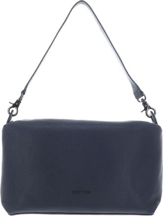Mandarina Duck Mellow Leather Shoulder Bag Blue Dark Blue