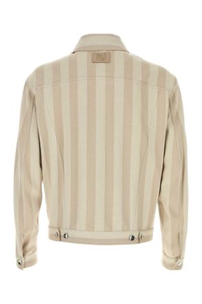 Fendi Naturale+ecru Exterior: Cotton Giubbini Naturale+ecru Jacket
