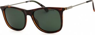 Polaroid Polarized Green Square Mens Sunglasses PLD 4145/S/X 0086/UC 55
