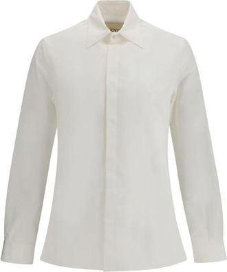 Valentino Garavani Rockstud Untitled Katoenen Shirt - Heren - Zakelijke Overhemden - Wit - L - Katoen - Overhemden