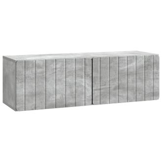 vidaXL Mueble Para Tv De Pared Gris Hormig&oacute;n 98 X 31 X 30 Cm Vidaxl