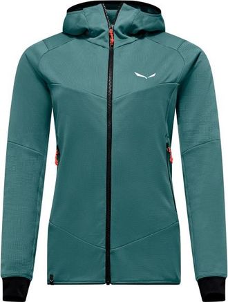 Salewa Sella Crevasse Hooded Jacket Fleecejacke f&uuml;r Damen | t&uuml;rkis