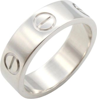 Cartier Silver White Gold (18K) Band Ring (Pre-Owned)