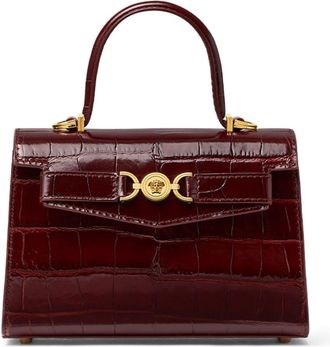 Versace small Medusa 95 croc-effect tote bag - women - Calf Leather/Lambskin - One Size - Red